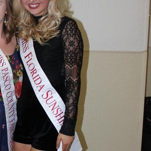 Lace and Velvet Romper